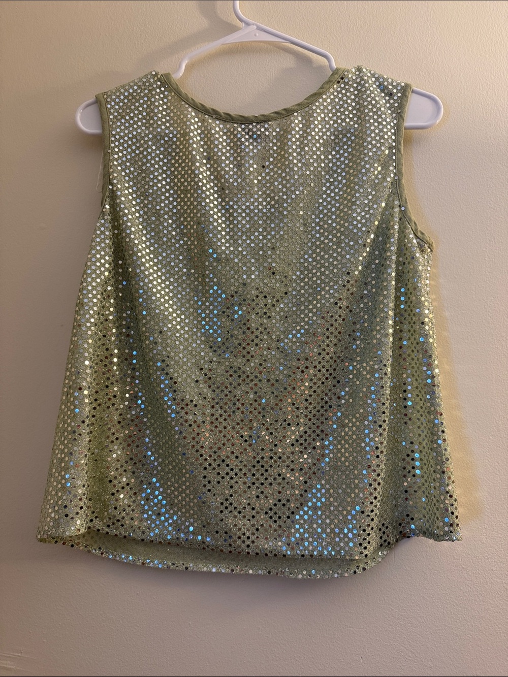 R&M RICHARDS Green Sparkle Jacket & Tank Set - Picture 4 of 5